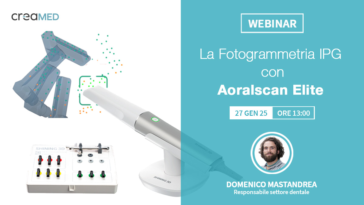 La Fotogrammetria IPG con Aoralscan Elite